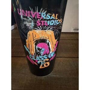 Universal Studios Class of 26 Souvenir Travel Tumbler Cup Whirley Black Lid